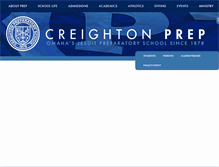 Tablet Screenshot of creightonprep.org